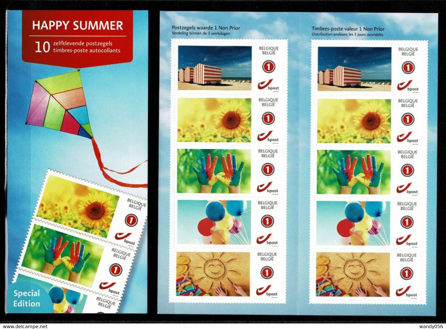 Belgique Carnet 10 X N° 1 Special Edition Happy Summer 2021 VF 12,6 € - Non Classificati