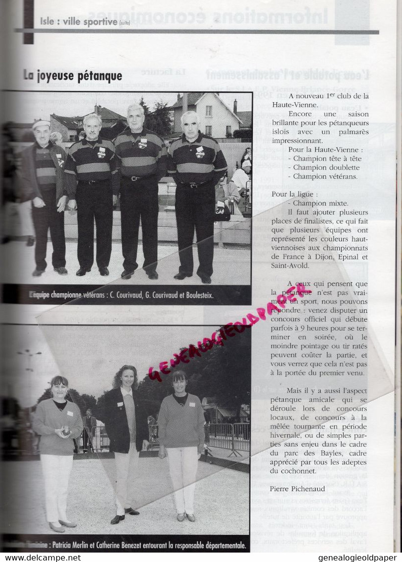 87 -ISLE -BULLETIN MUNICIPAL N° 5- JANVIER 1995-CENTRE CULTUREL MARGERIT-GUNZENHAUSEN-