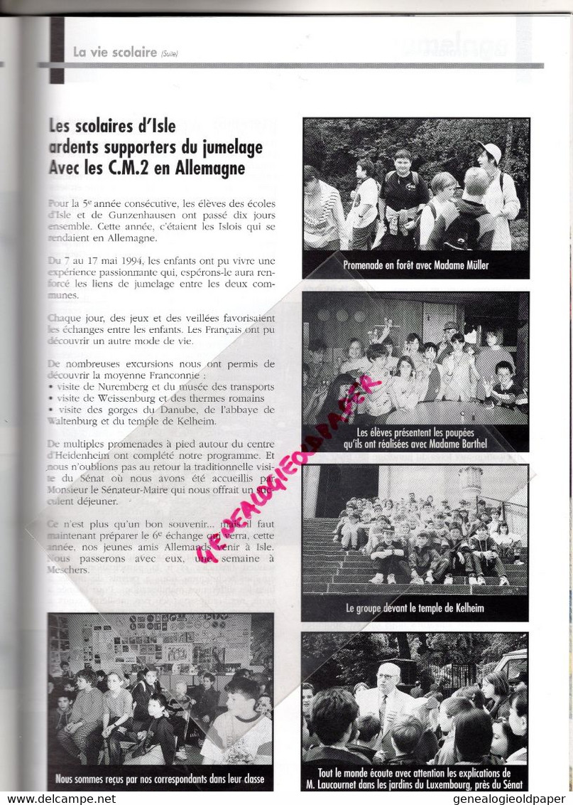 87 -ISLE -BULLETIN MUNICIPAL N° 5- JANVIER 1995-CENTRE CULTUREL MARGERIT-GUNZENHAUSEN-