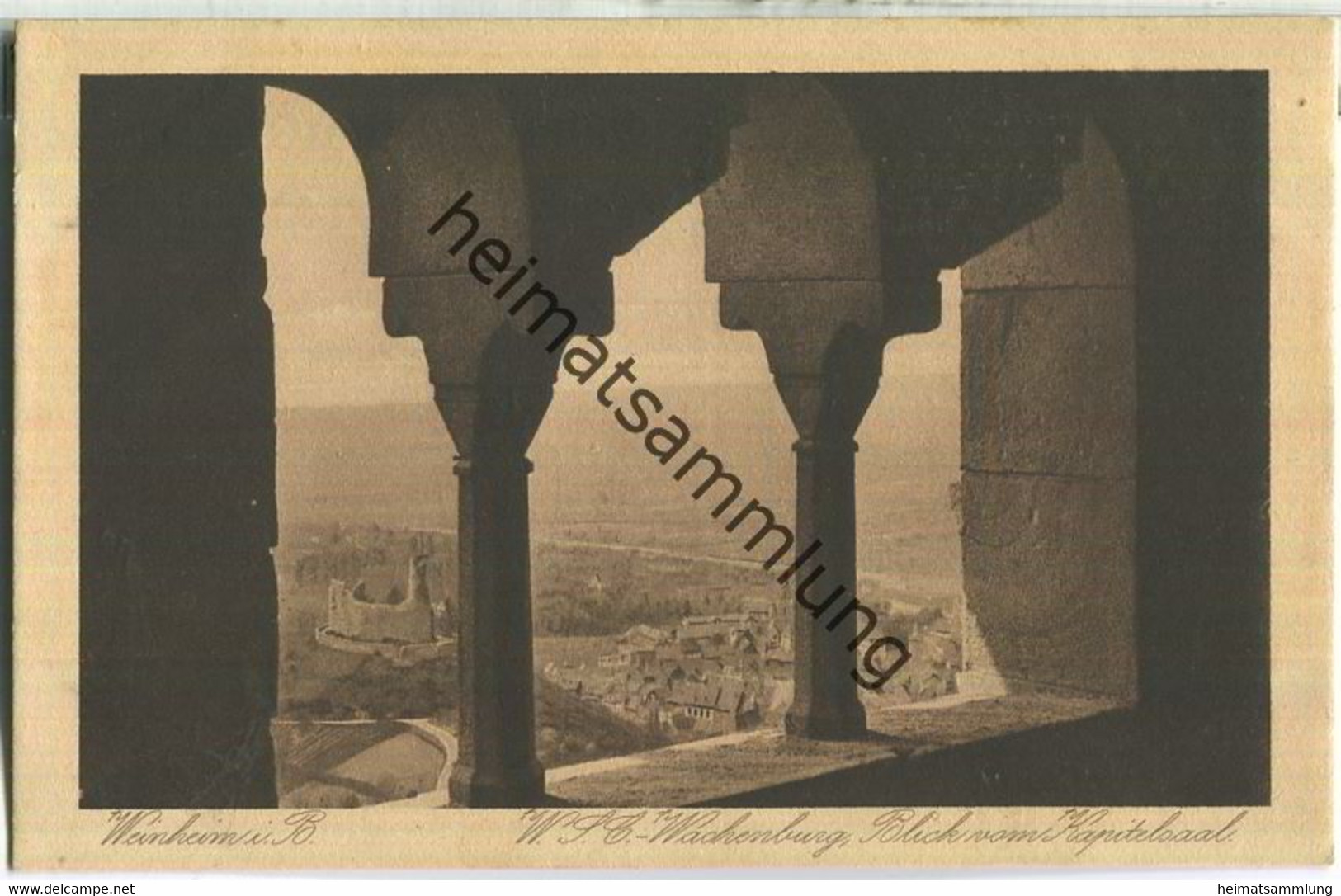 Weinheim - Wachenburg - Blick Vom Kapitelsaal - Verlag Hans Braun Weinheim - Weinheim