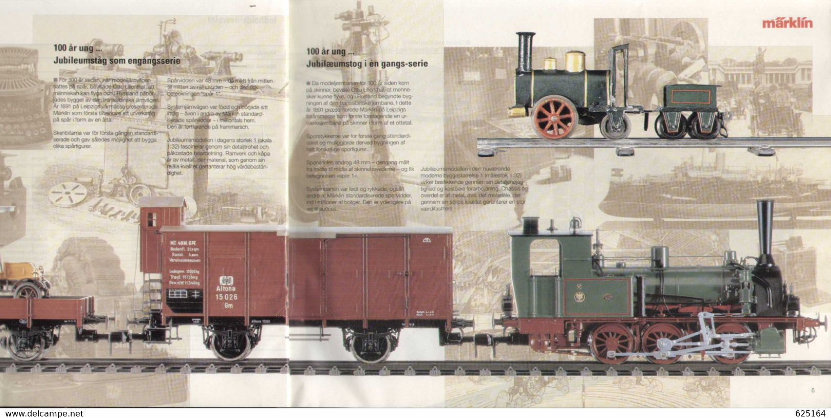 Catalogue MÄRKLIN 1991/92 Samlet Gesamtkatalog Auf Schwedisch Und Dänisch - En Suédois Et Danois - Ohne Zuordnung