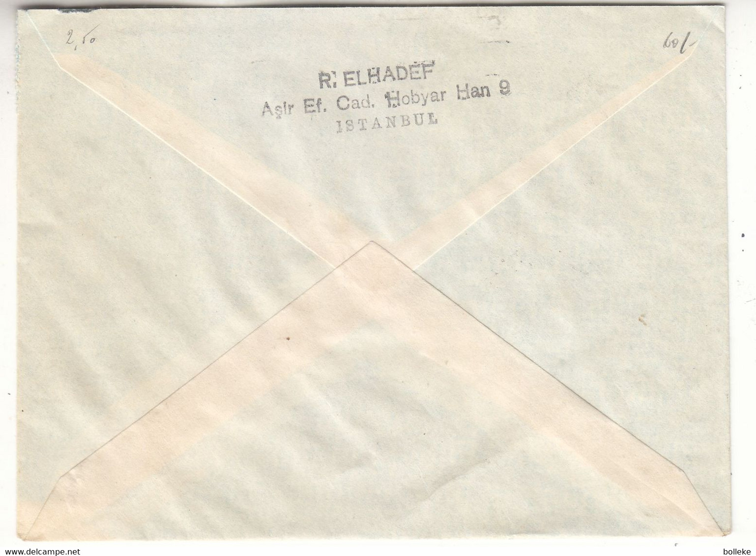 Turquie - Lettre De 1947 - Oblit Istanbul - Exp Vers Berne - - Lettres & Documents