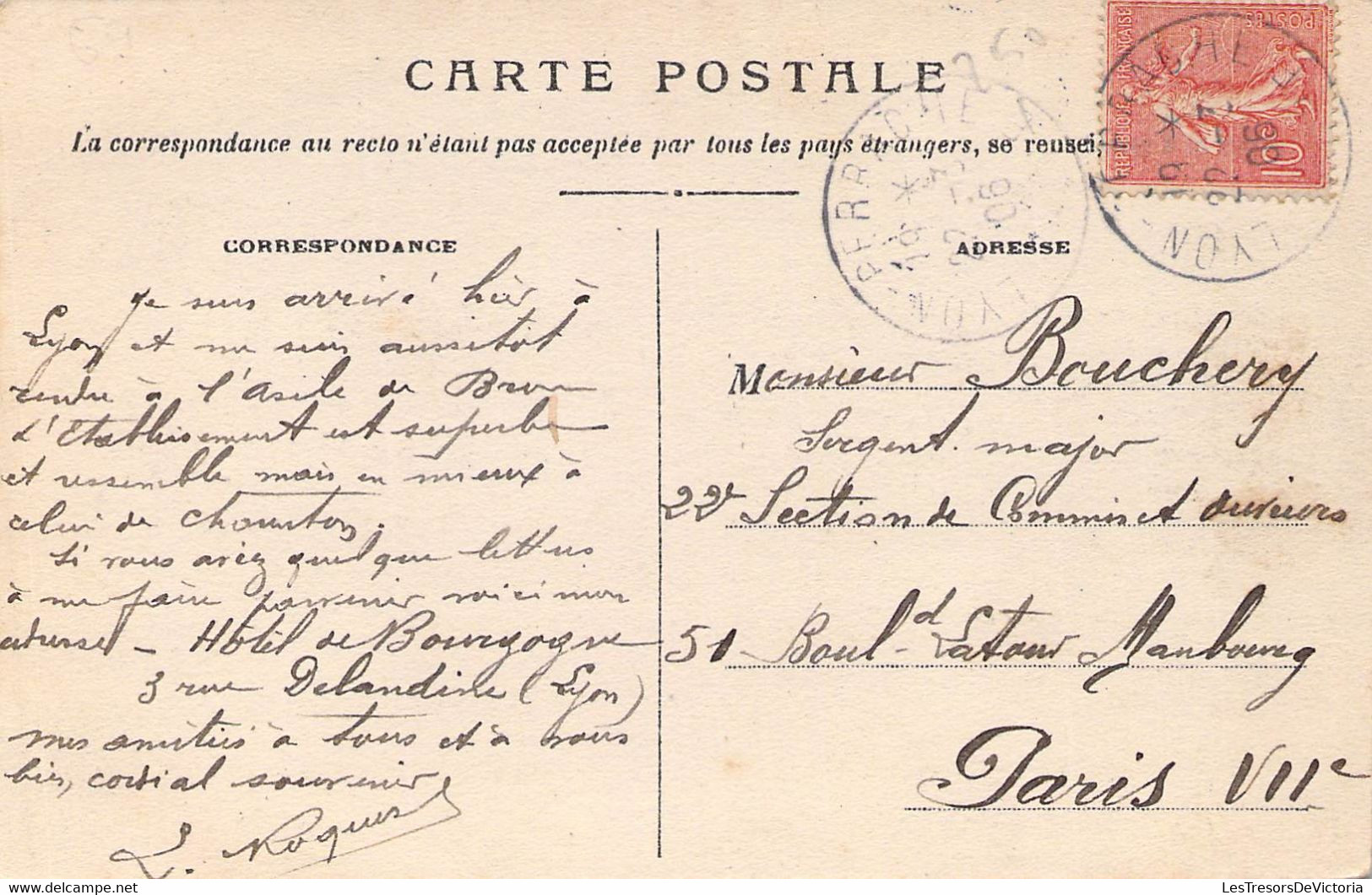 CPA - 69 - LOT 2 Cartes De LYON - Hôtel De Ville Et La Place De Tholozan - Other & Unclassified