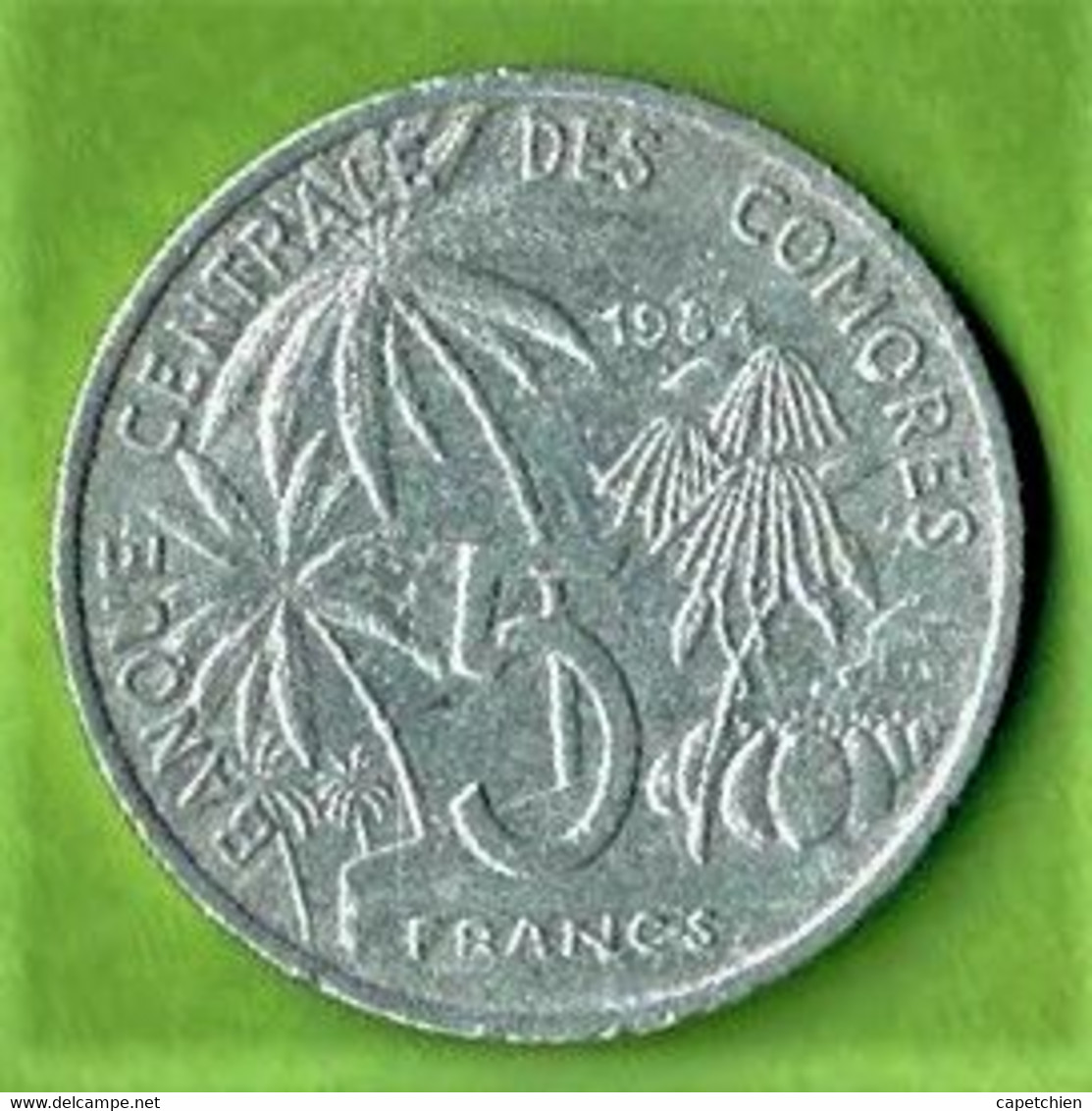 COMORES / 5 FRANCS / 1984 / CONFERENCE MONDIALE SUR LES PËCHES / ALU - Comoros