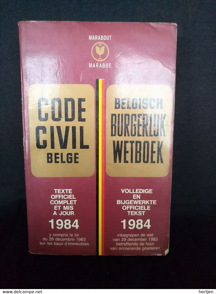 Code Civil Belge / Belgisch Burgerlijk Wetboek Uitgave 1984 - Practical