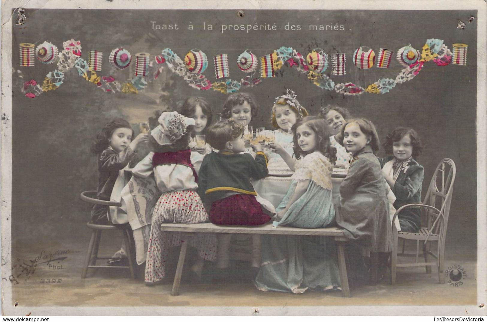 CPA - ENFANT - Toast à La Prospérité Des Mariés - Humour Autour Du Mariage - Lampions - Colorisée - Cartes Humoristiques