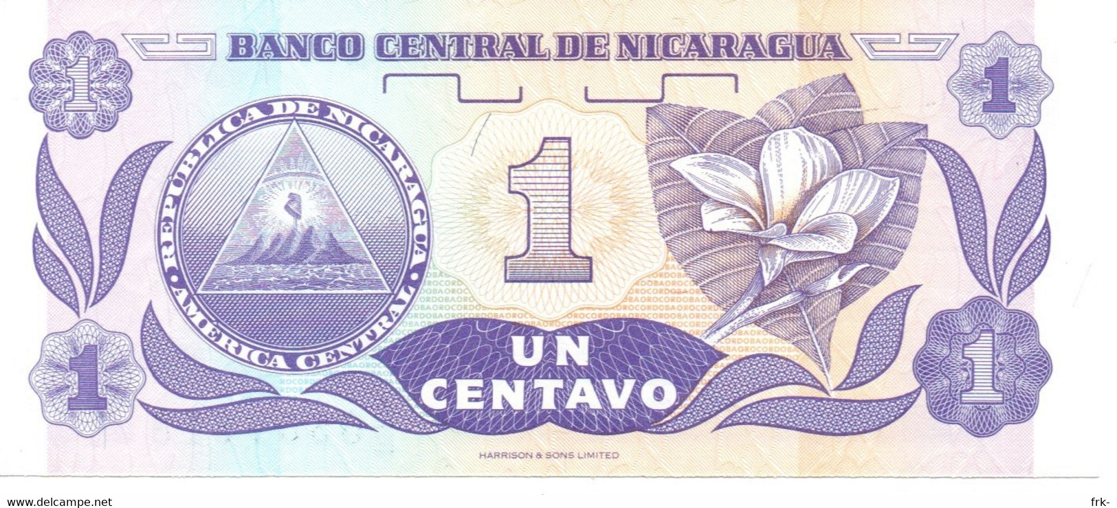 Nicaraqua 1 Centavos Unc - Nicaragua