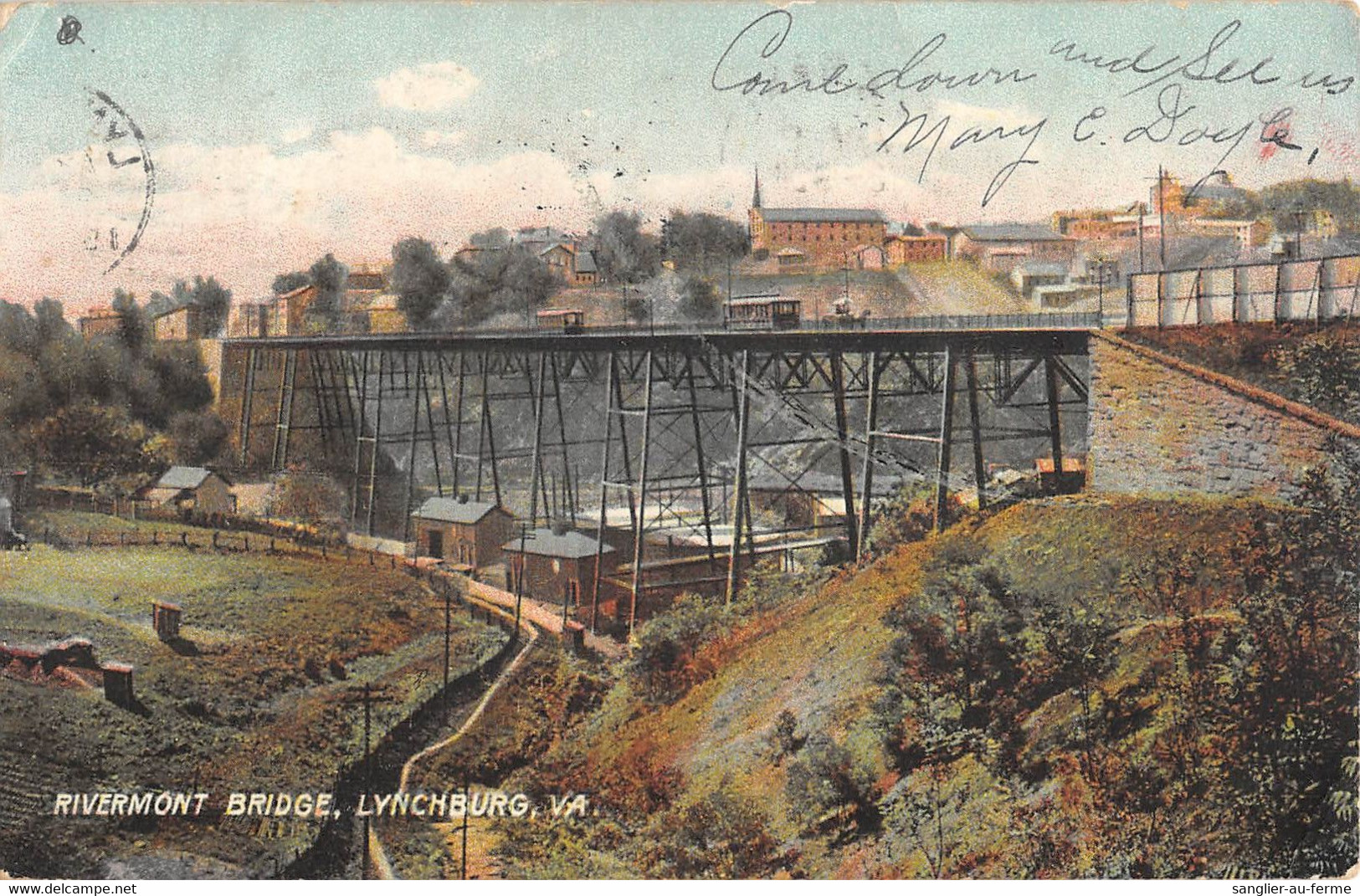 CPA ETATS UNIS RIVERMONT BRIDGE LYNCHBURG - Sonstige & Ohne Zuordnung