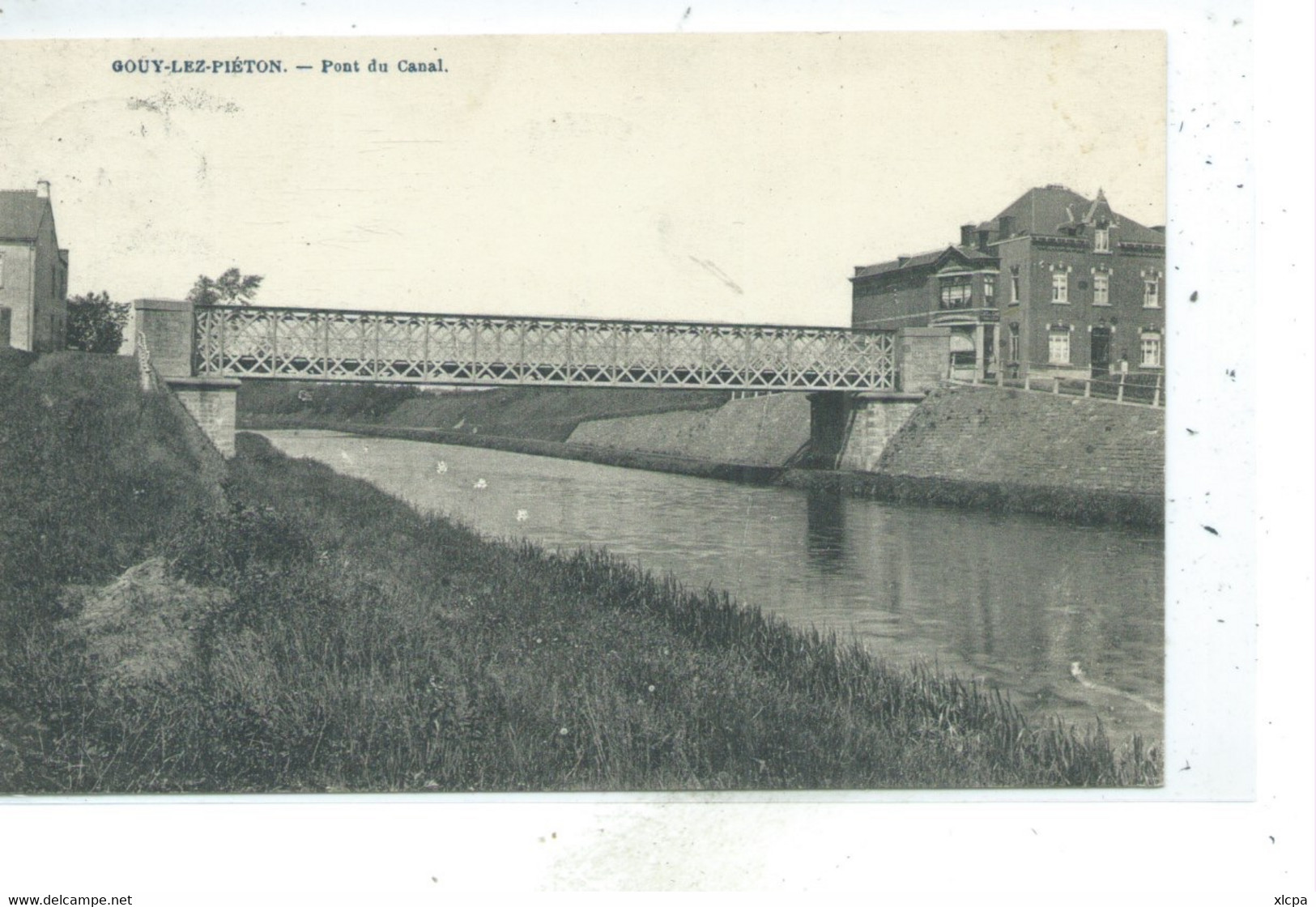 Gouy Lez Piéton Pont Du Canal - Courcelles