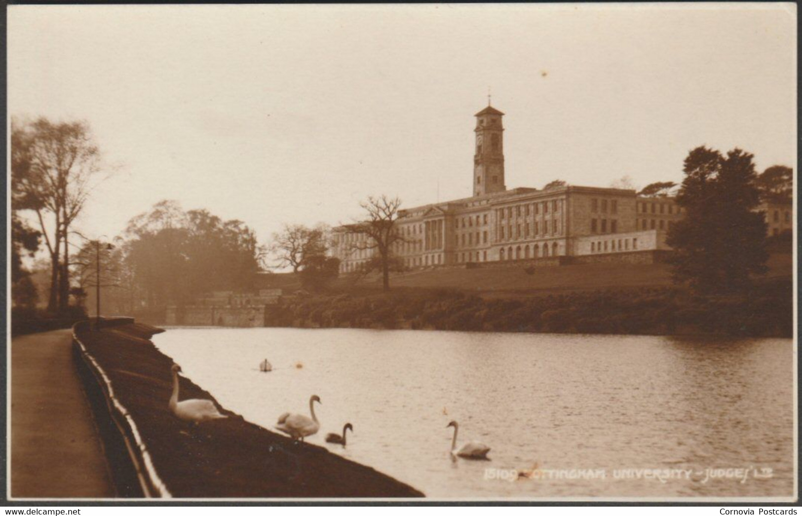 Nottingham University, 1933 - Judges RP Postcard - Nottingham