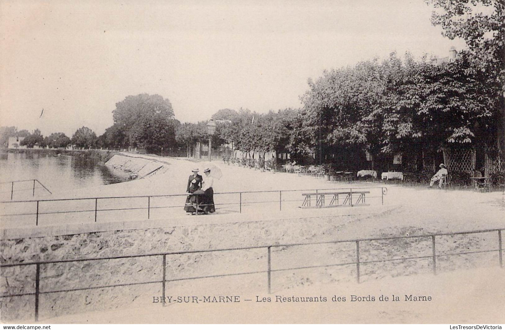 CPA - 94 - BRY SUR MARNE - Les Restaurants Des Bords De La Marne - Dos Non Divisé - Animée - Bry Sur Marne