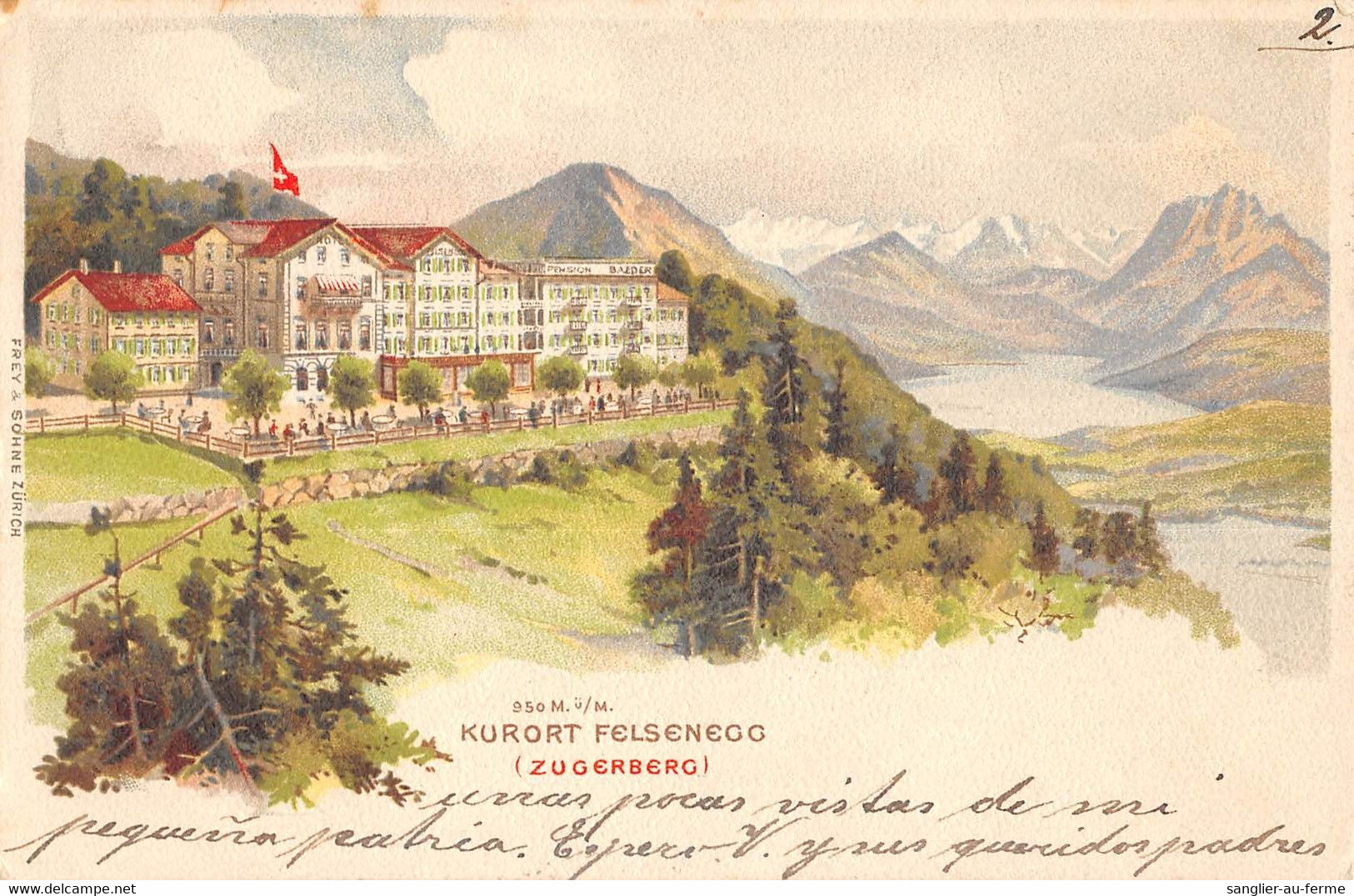 CPA SUISSE KURORT FELSENEGG ZUGERBERG - Egg