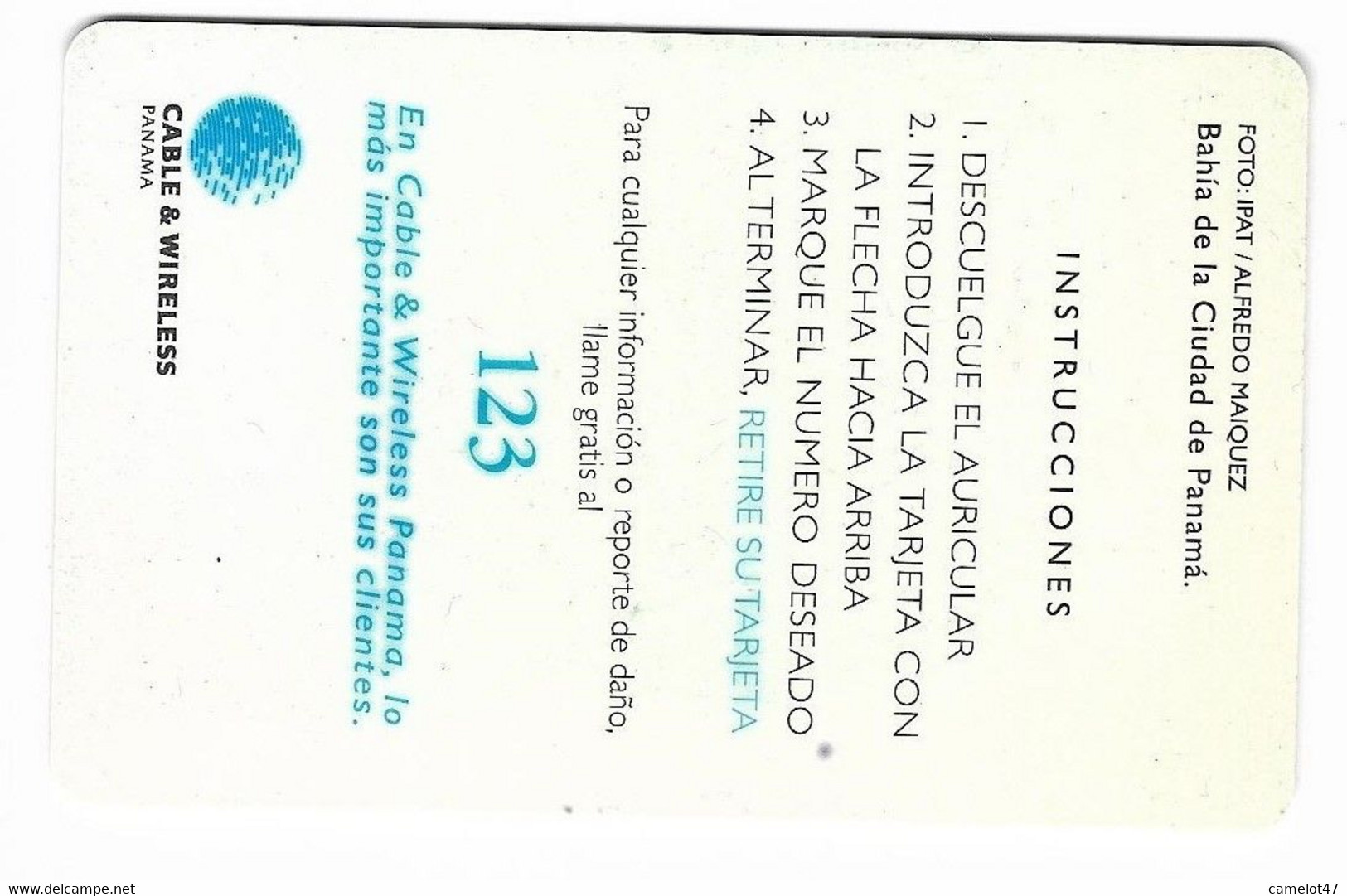 Panamá, Cable & Wireless Chip Phonecard, PRINTING PROOF, NO SERIAL NUMBER, # Panaman-31pp - Panamá