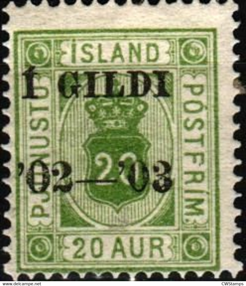 IJsland 1902 D 15a  + Pl Rest  St Rest  Reste De Charniere - Unused Stamps