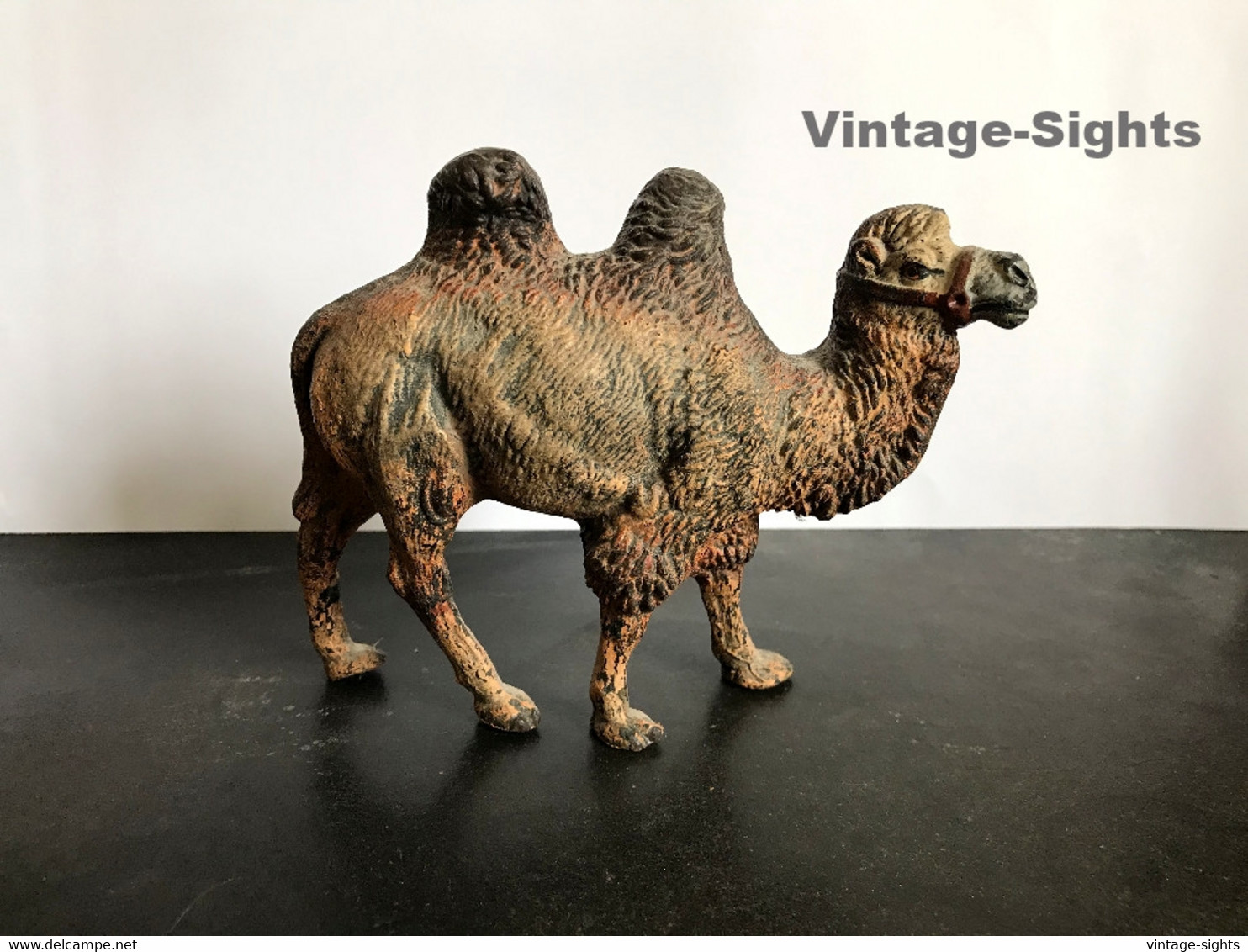 Bactrian Camel / Kamel*6 (Vintage German LINEOL/ELASTOLIN Figure) - Andere & Zonder Classificatie