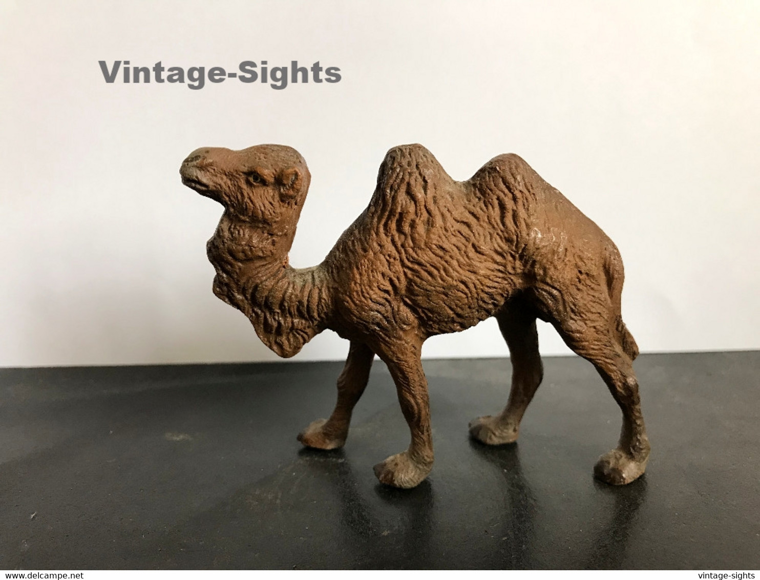 Bactrian Camel / Kamel*7 (Vintage German LINEOL/ELASTOLIN Figure) - Other & Unclassified