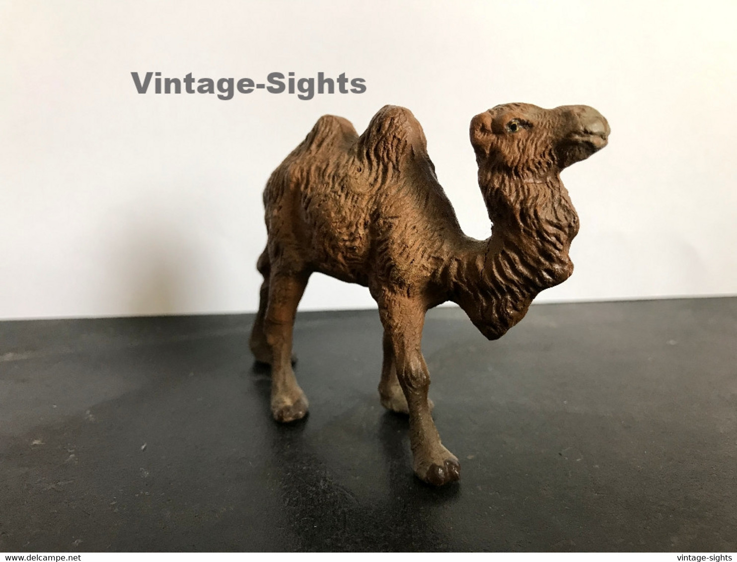 Bactrian Camel / Kamel*7 (Vintage German LINEOL/ELASTOLIN Figure) - Other & Unclassified