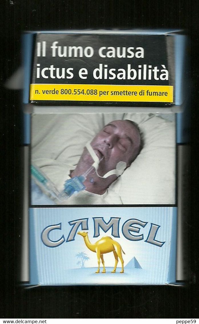 Tabacco Pacchetto Di Sigarette Italia - Camel  Da 20 Pezzi N.2 - Vuoto - Etuis à Cigarettes Vides