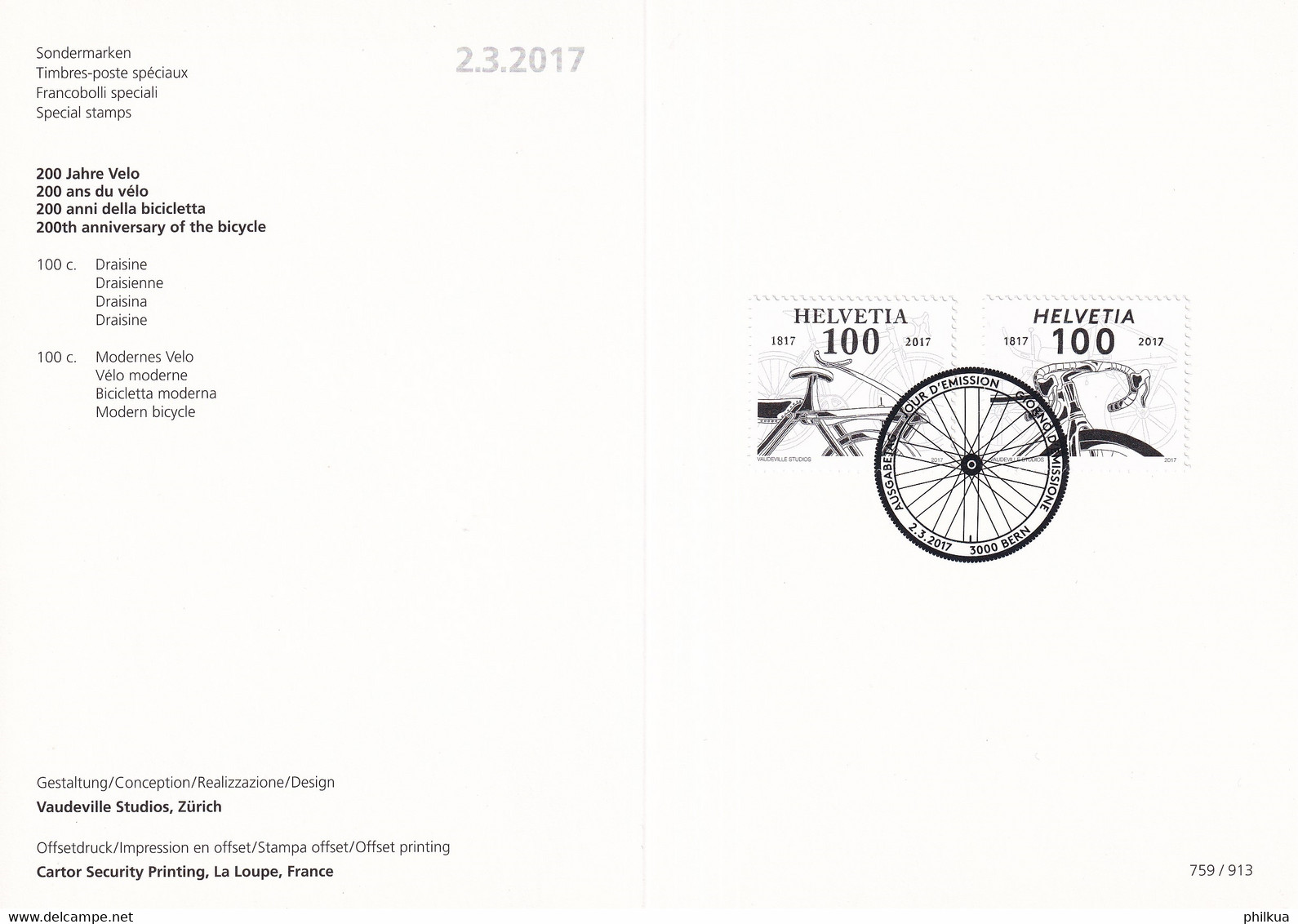 Faltblatt  Nummer 759 / 913 - Sonstige & Ohne Zuordnung