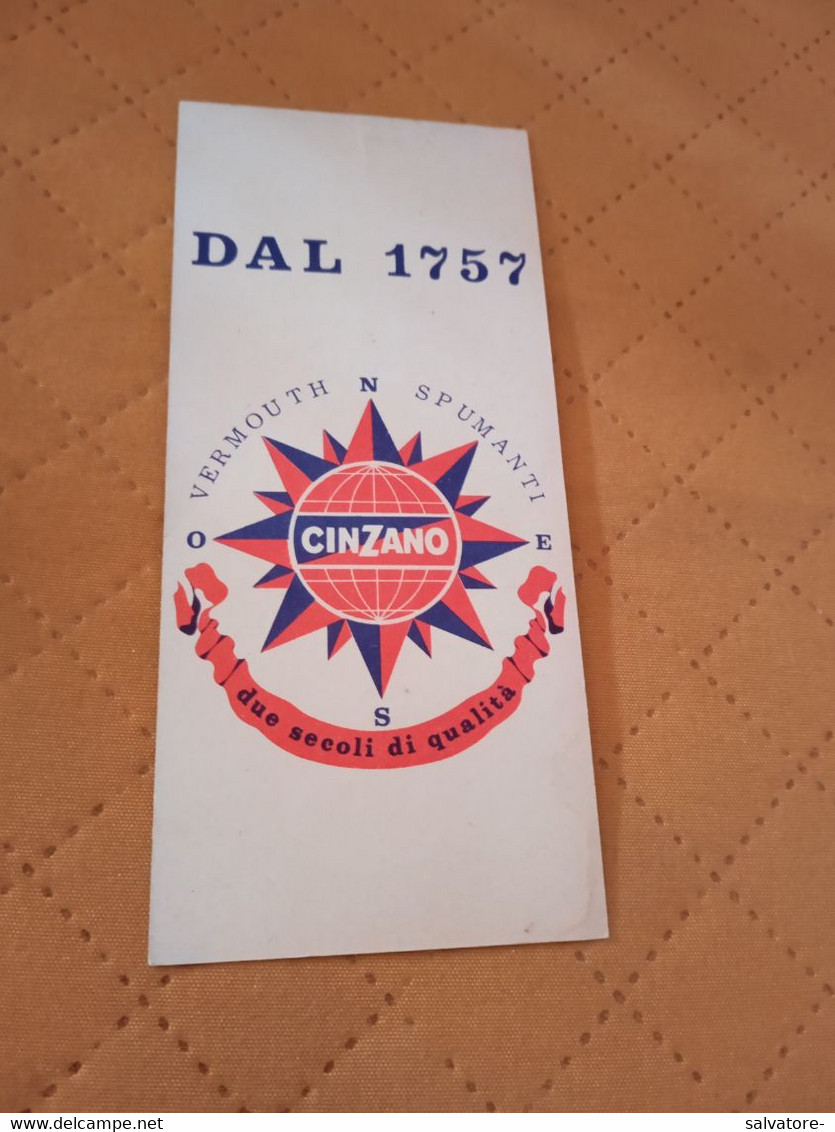CINZANO SODA CARTONCINO PUBBLICITARIO ANNI 50 ? - Paperboard Signs