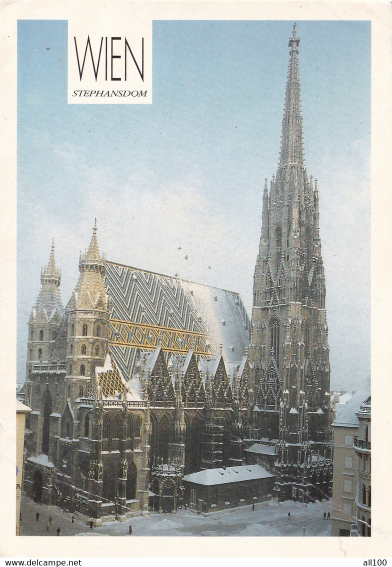 A18011 - WIEN STEPHANSDOM VIENNA POST CARD USED 2000 - Stephansplatz