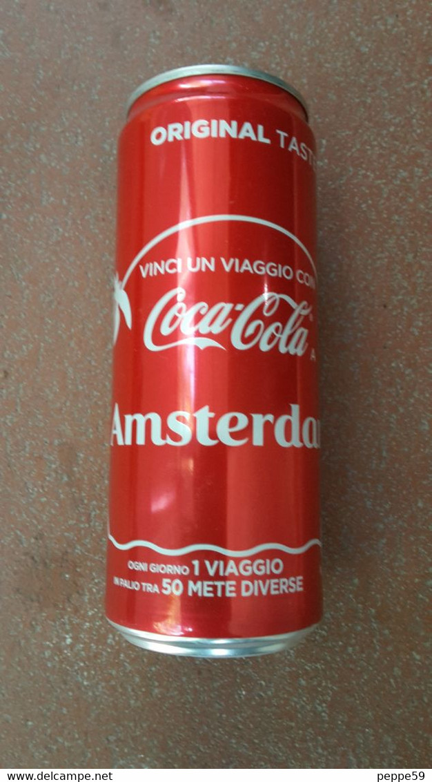 Lattina Italia - Coca Cola - 33 Cl. - Città Amsterdam 2017 - Vuota - Scatole E Lattine In Metallo