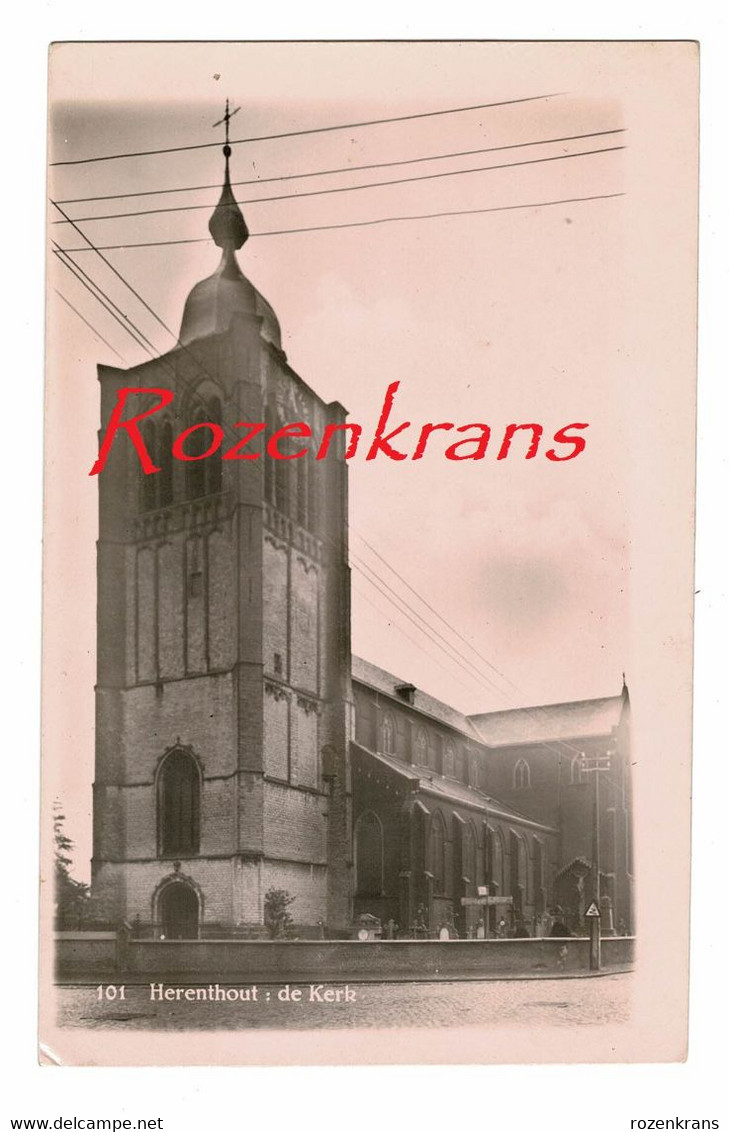 Herenthout De Kerk Fotokaart ZELDZAAM Antwerpse Kempen - Herenthout