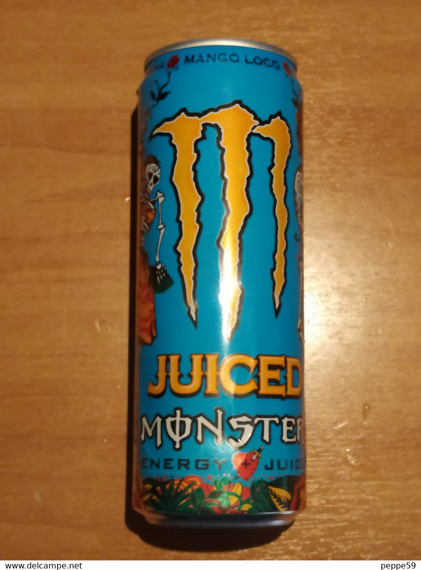 Lattina Italia - Energy Drink Monster Juiced - Mango Loco 355ml ( Vuota ) - Latas