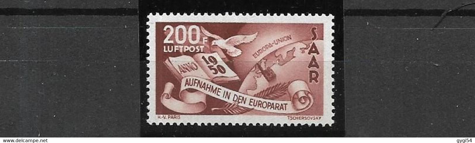 SARRE 1950 Poste Aérienne  Cat Yt N° 13  N** MNH - Airmail