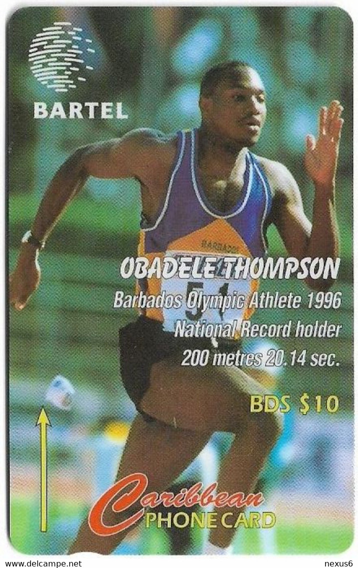 Barbados - C&W (GPT) - Obadele Thompson, 125CBDB, 1997, 60.000ex, Used - Barbados (Barbuda)