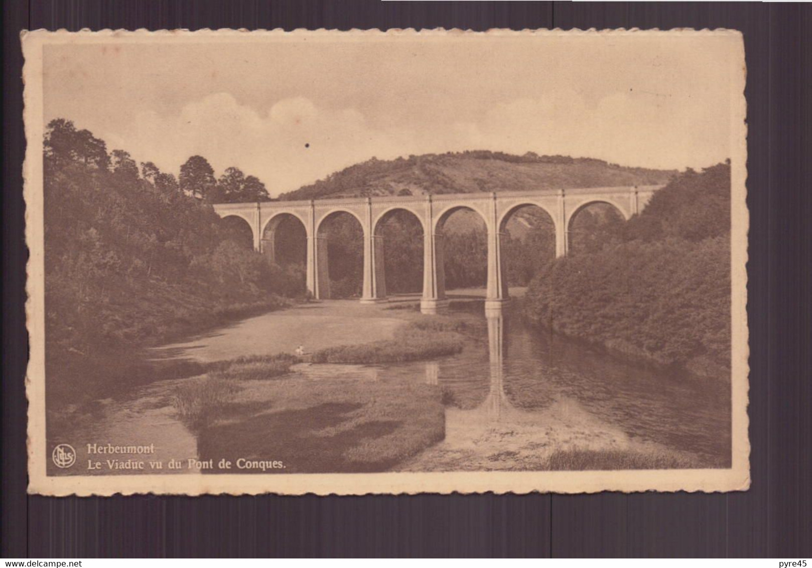 BELGIQUE HERBEUMONT LE VIADUC VU DU PONT DE CONQUES - Herbeumont