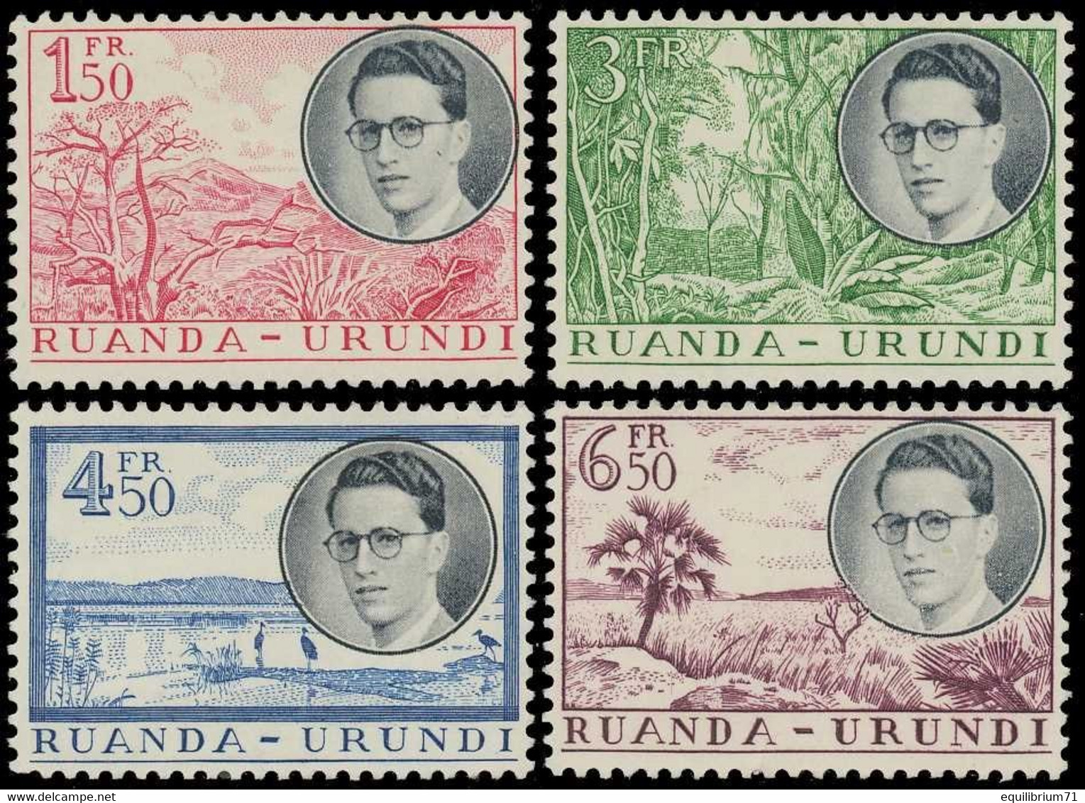 196/199** - Voyage Royal Au / Koninklijke Reis Naar / Königliche Reise Nach / Royal Trip To - RUANDA - URUNDI - Unused Stamps