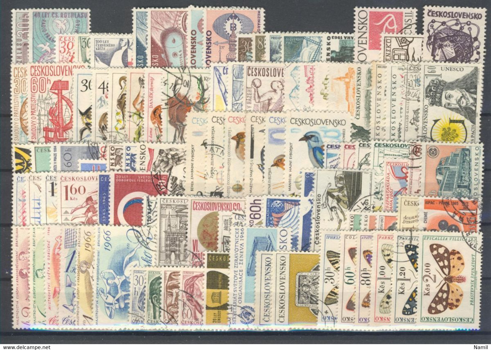 Tchécoslovaquie Lot Avec Timbres Obliteré - Collezioni & Lotti