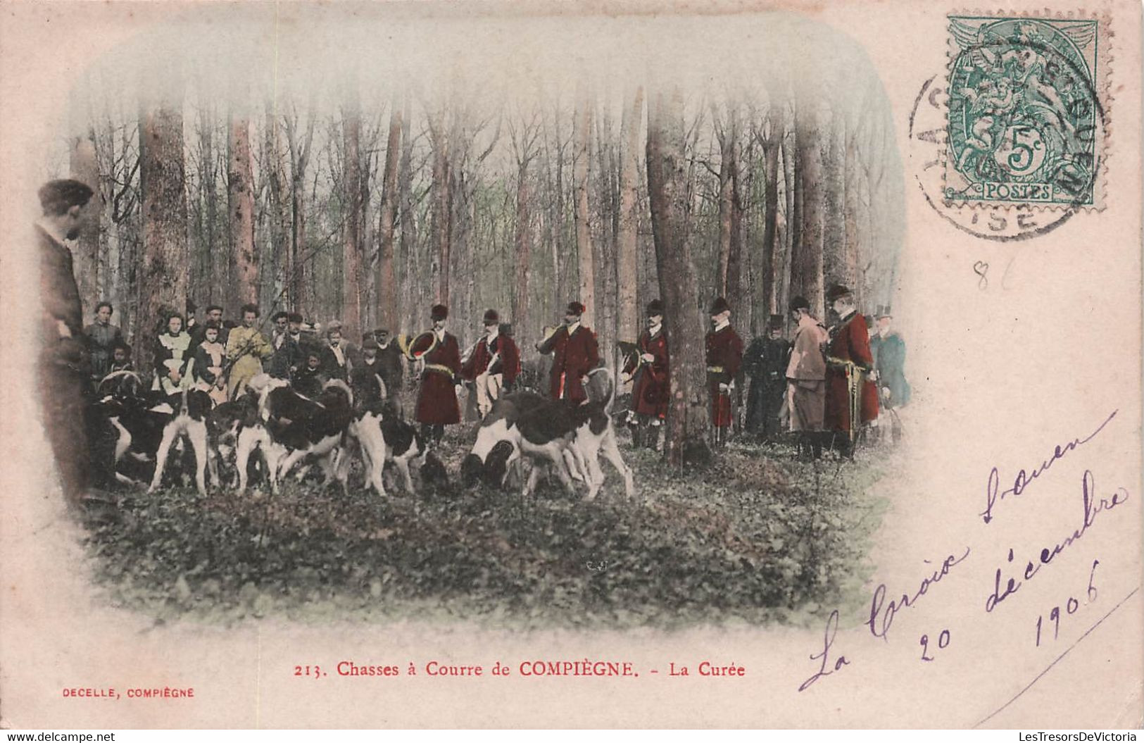 CPA Chasse à Courre -  Chasses à Courre De Compiègne - La Curée - Decelle - 1906 - Hunting