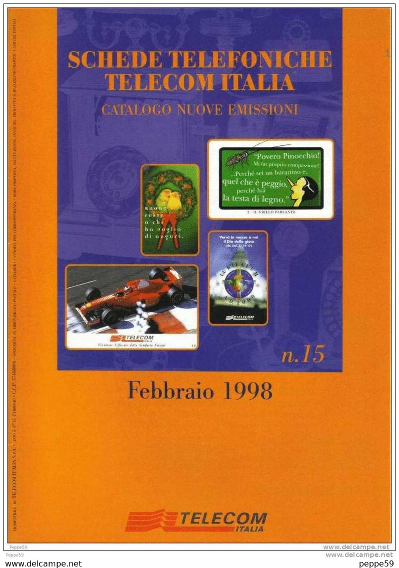 Catalogo Carte Telefoniche Telecom - 1998 N.15 - Livres & CDs