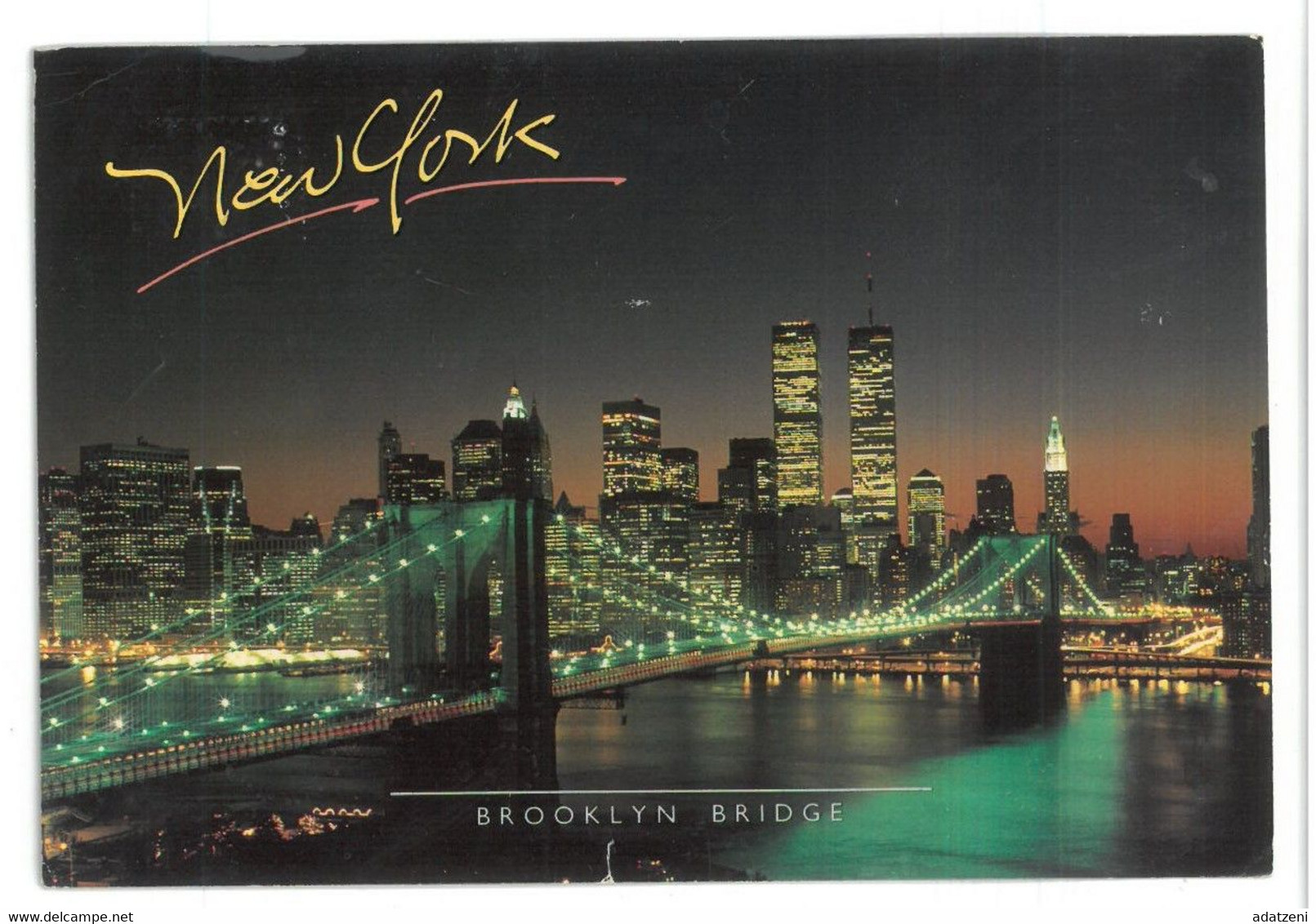 BR357 New York Brooklyn Bridge Viaggiata 1993 Verso Roma - Brooklyn