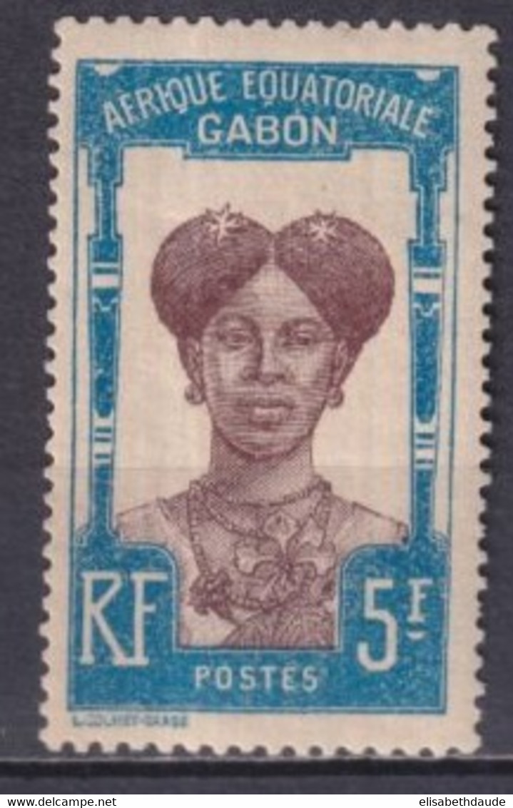 GABON - 1910 - YVERT N° 65 * MLH - COTE = 14 EUR. - - Neufs