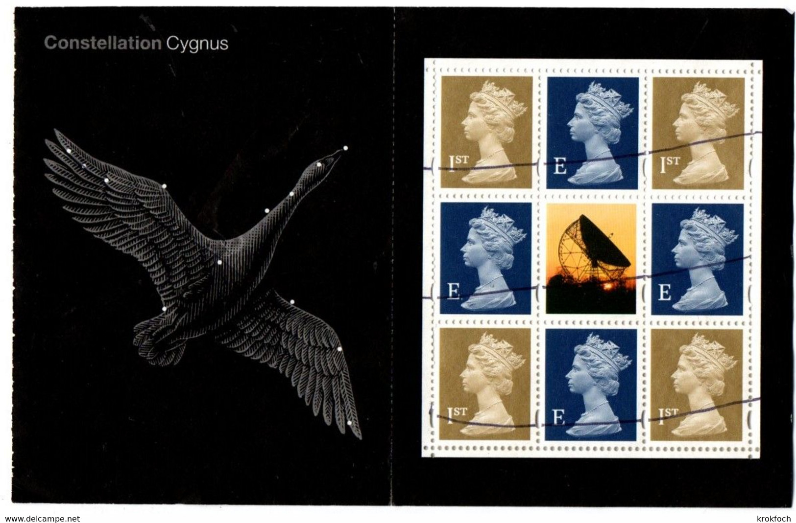 Cygne Cygnus - Bloc GB - !!! Rayé Au Bic - Cygnes