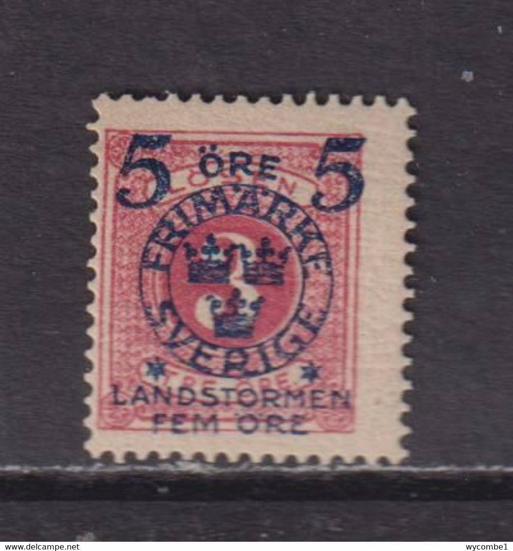 SWEDEN - 1916 Clothing Fund Postage Due Surcharge 5o+5o On 3o Hinged Mint - Neufs