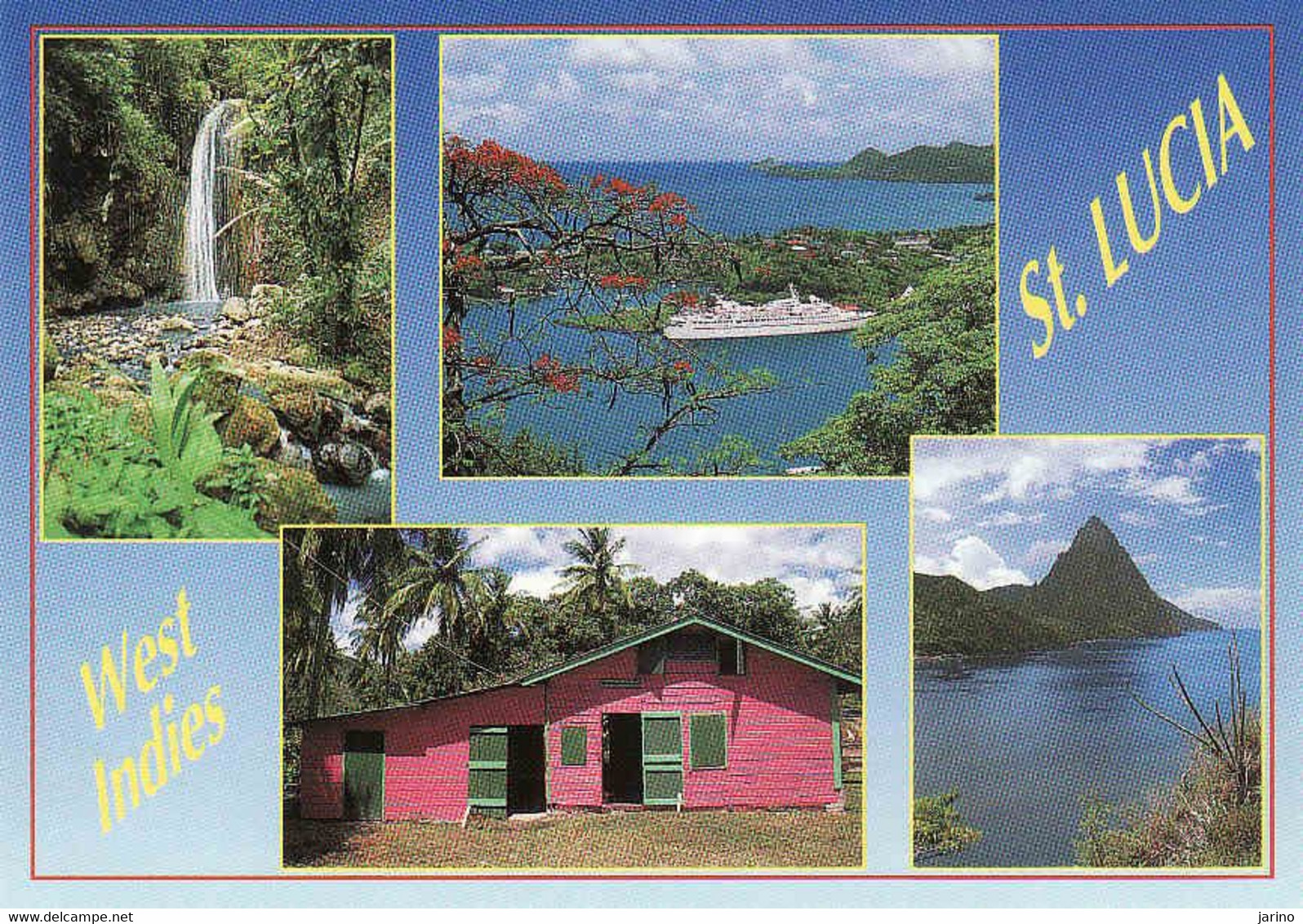 Saint Lucia, Different Views Of The Island, Used - Sainte-Lucie
