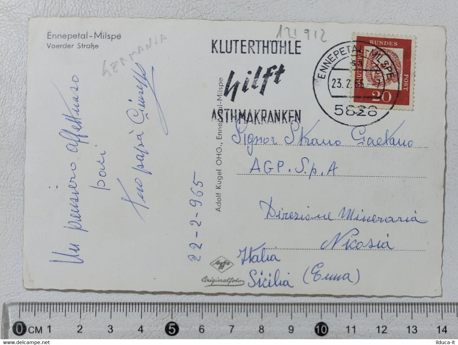 I121912 Cartolina Germania - Ennepetal-Milspe - Voerder Strasse - VG 1965 - Ennepetal