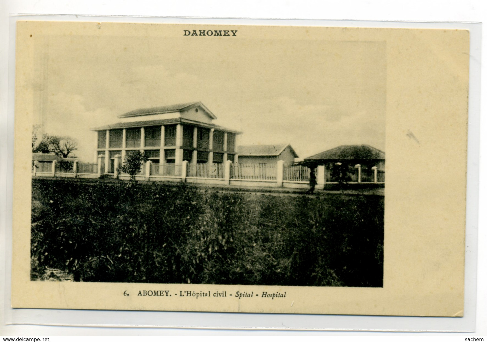 DAHOMEY 121 ABOMEY L'Hopital Civil Batiments - Dahomey