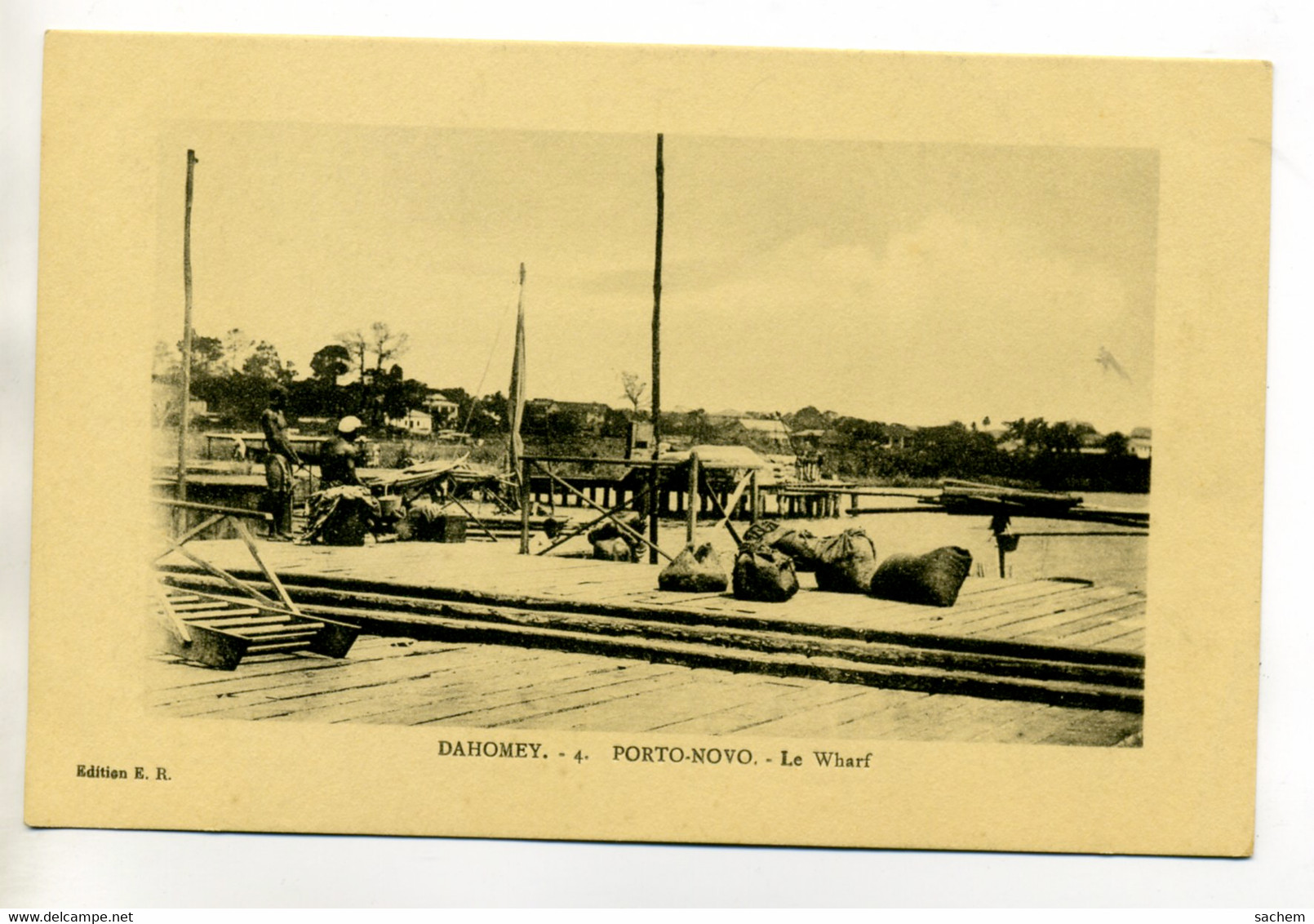 DAHOMEY 171 PORTO NOVO Port Le  Wharf Sacs Sur Quai Jetée  No 4  Edit E.R   Edit E.R - Dahomey
