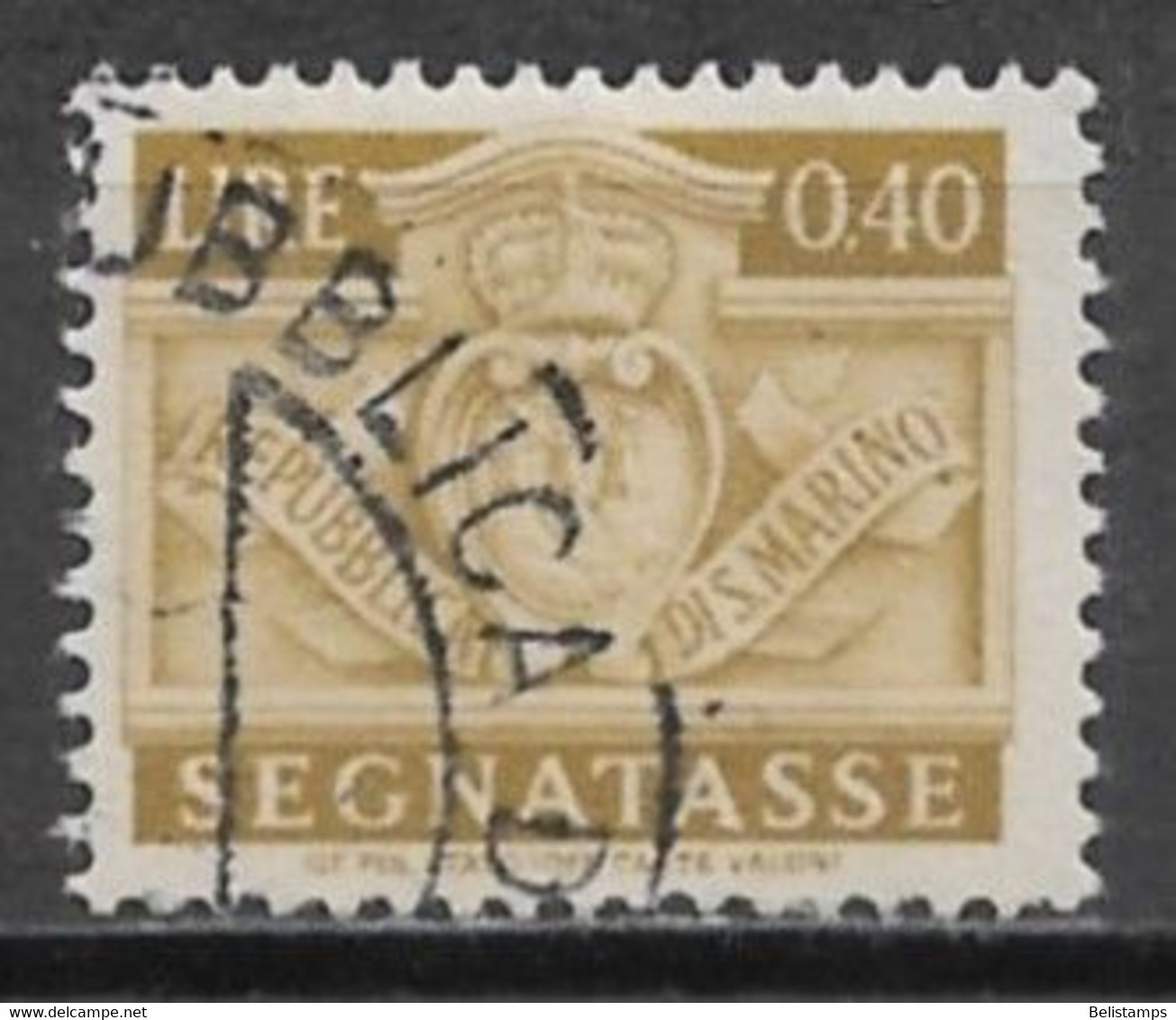 San Marino 1945. Scott #J71 (U) Coat Of Arms - Timbres-taxe