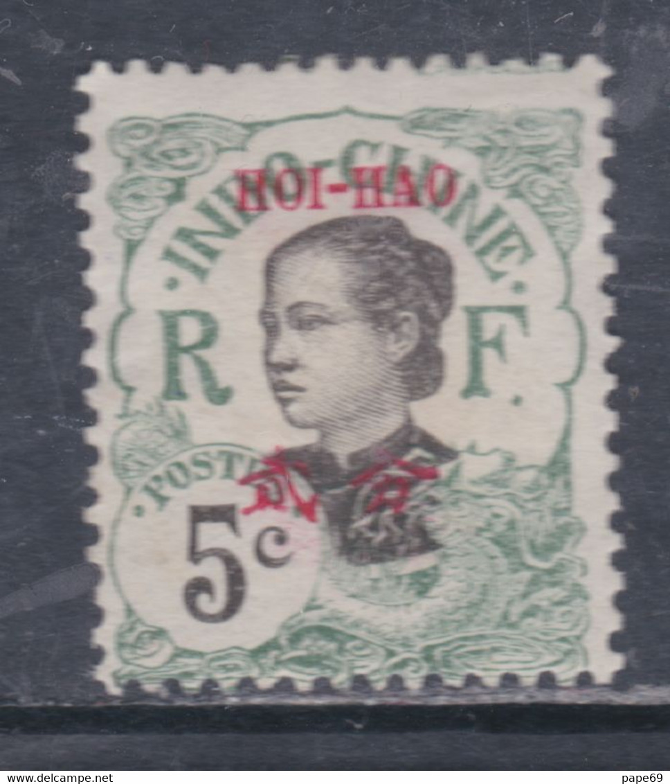 Hoï-Hao N° 52  (.) Timbres D'Indochine Surchargés : 5 C. Vert Neuf Sans Gomme Sinon TB - Nuovi