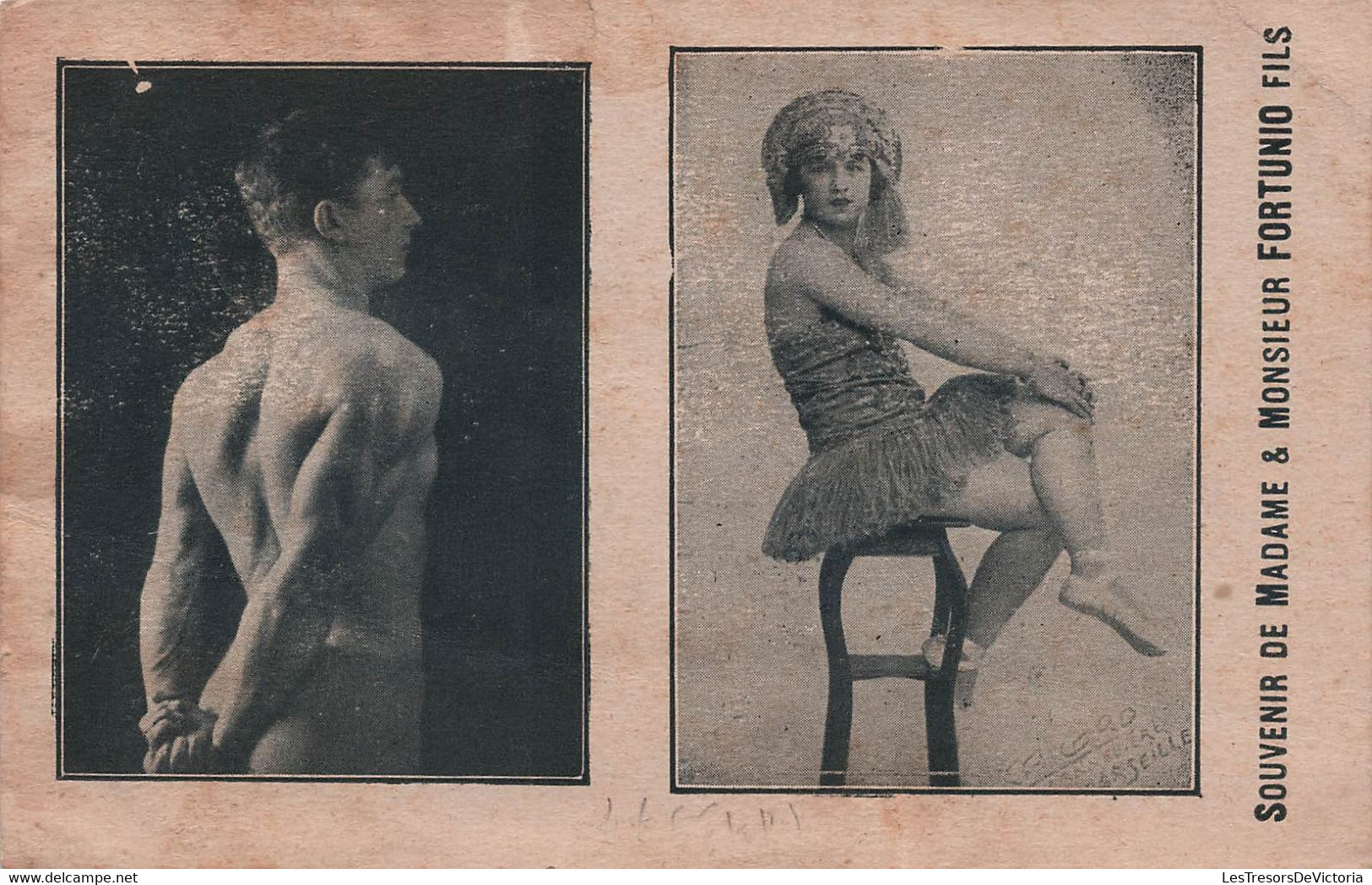 CPA Souvenir De Madame Et Monsieur Fortunio Fils - Cirque - - Circo