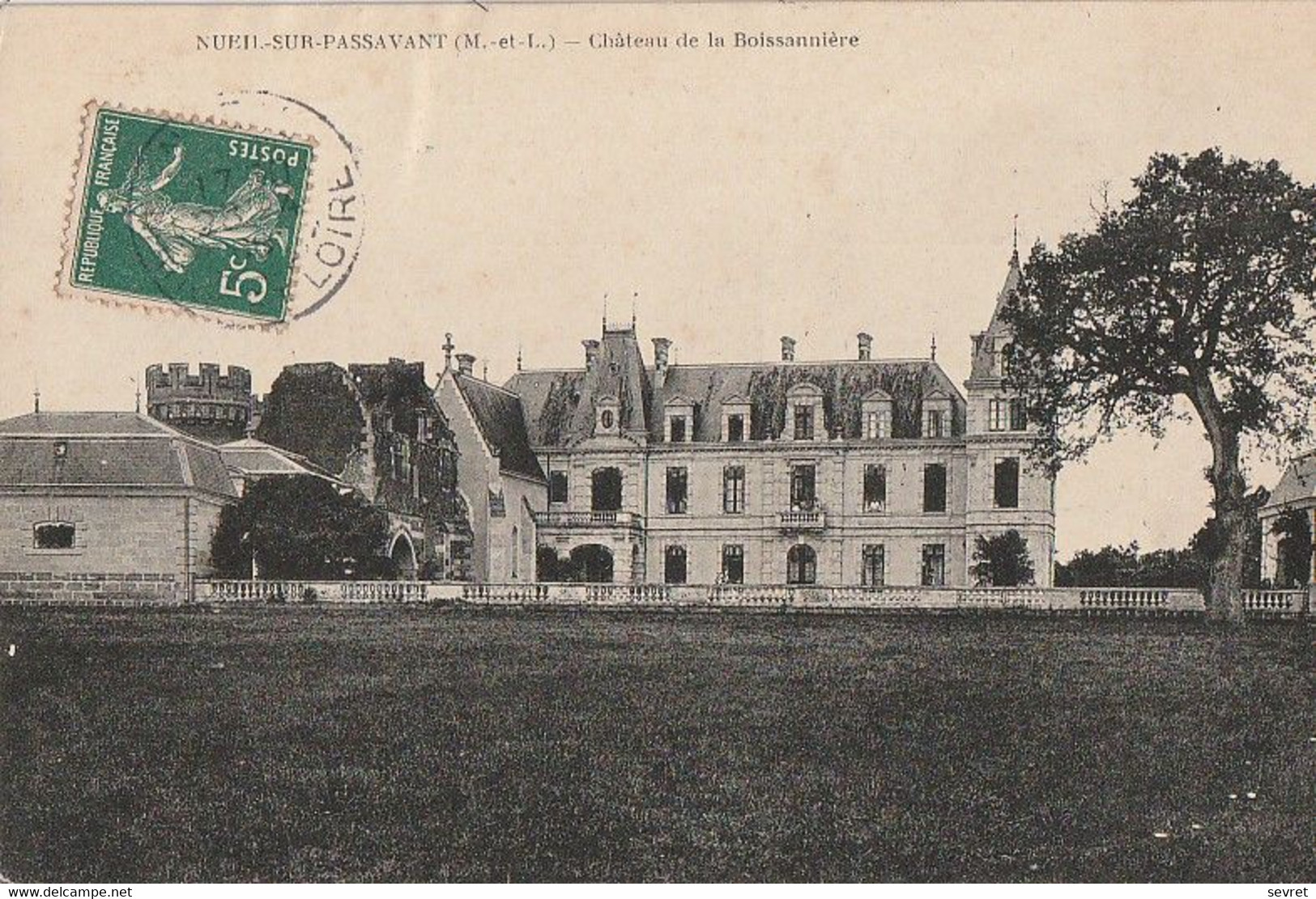 NUEIL-S/ PASSAVANT. - Château De La Boissonnière. Cliché  RARE - Autres & Non Classés