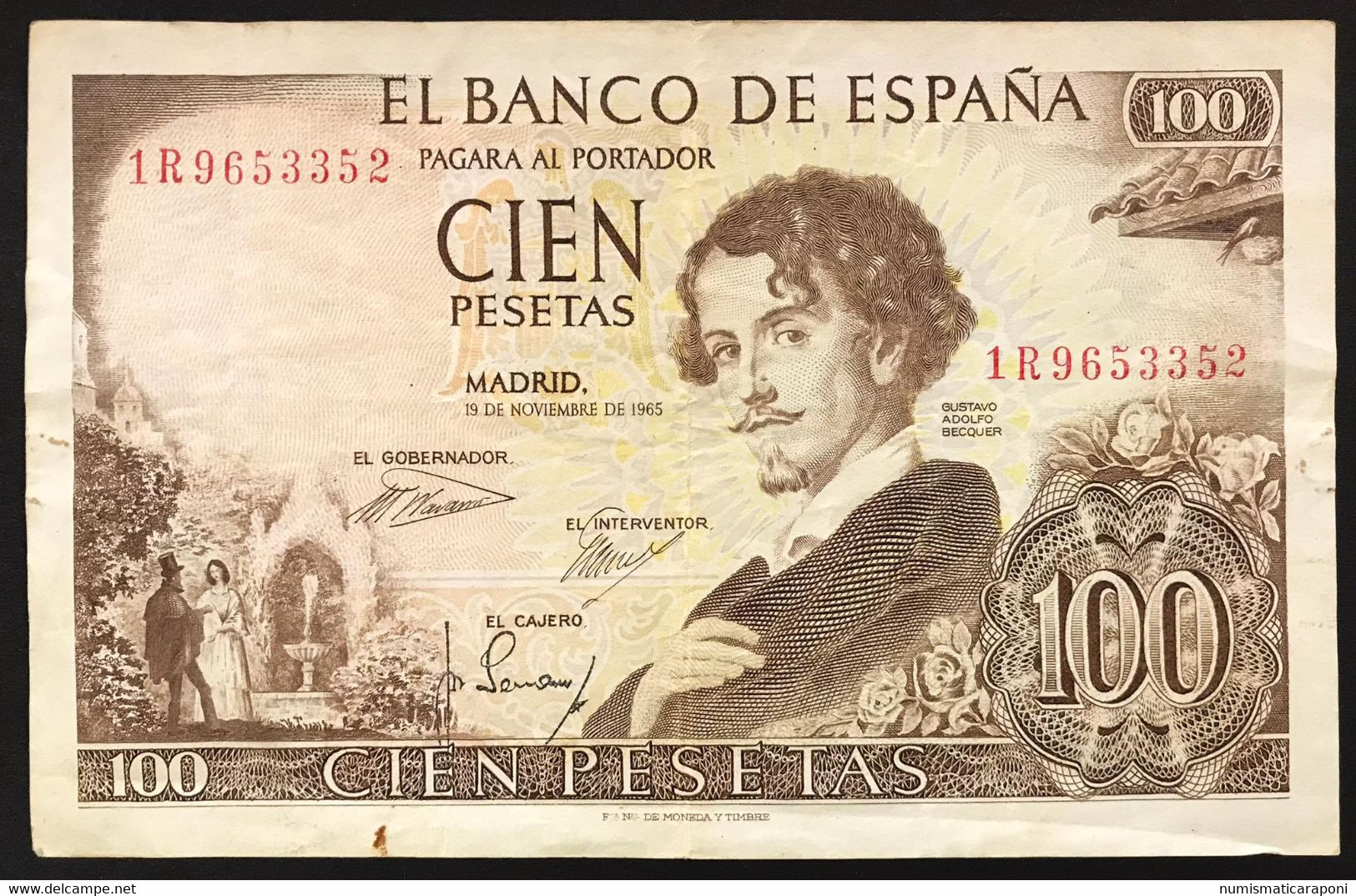 SPAGNA / SPAIN 100 PESETAS 1965   Lotto.4008 - 500 Pesetas