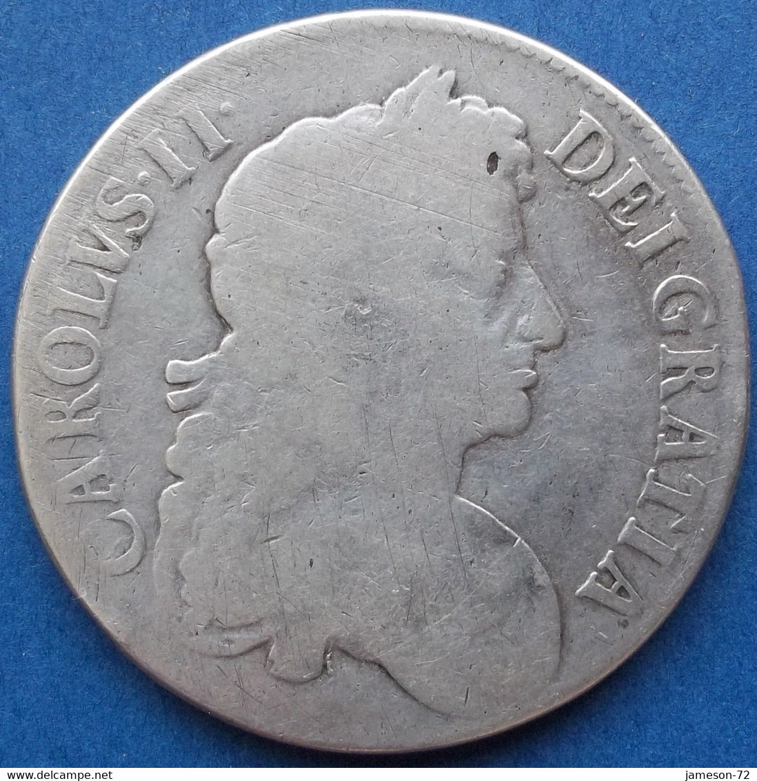 UK - Silver Crown 1673 KM# 435 Charles II (1660-1685) - Edelweiss Coins - Altri & Non Classificati