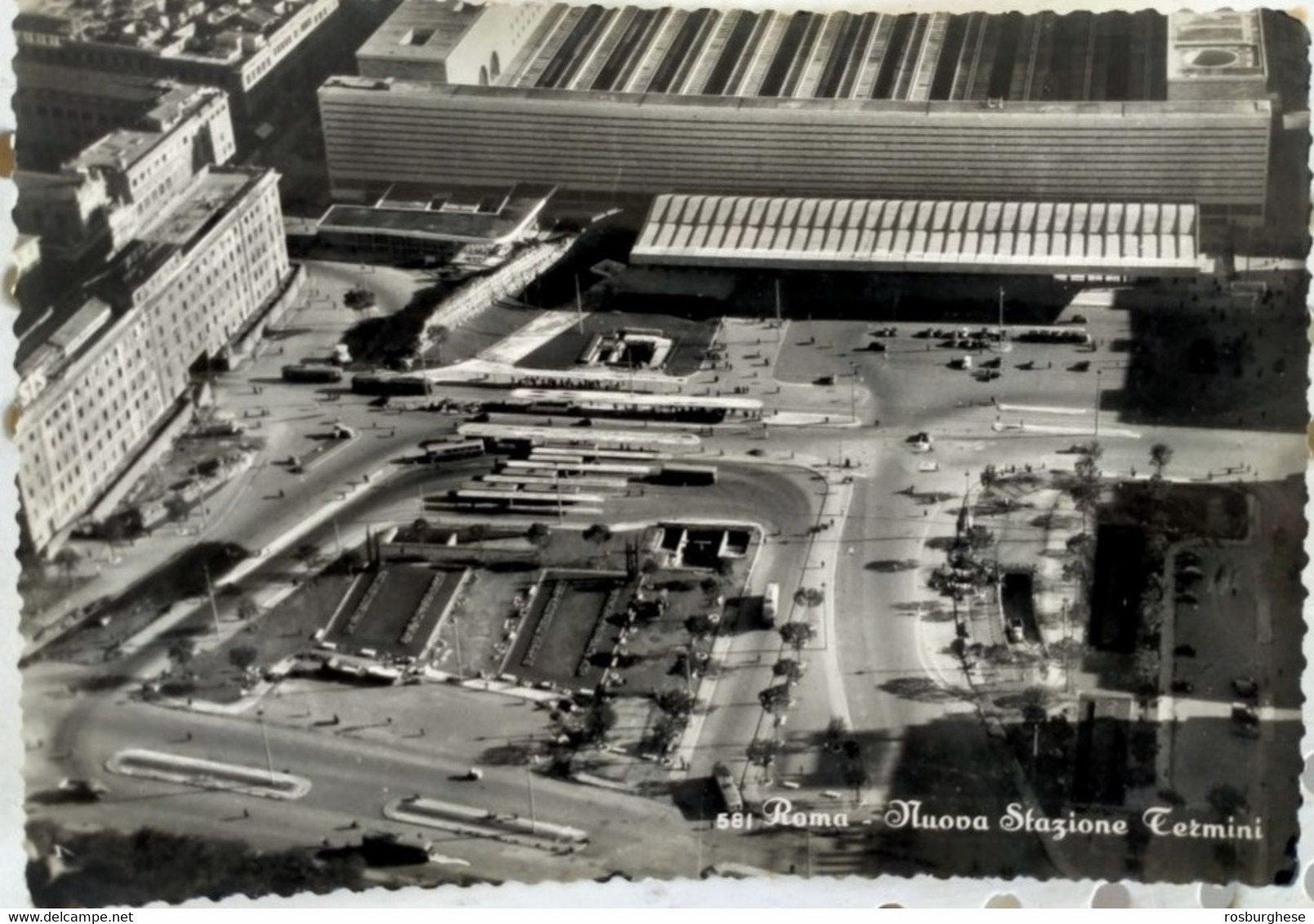 Cartolina Roma, Stazione Termini (14) FG VG - Stazione Termini